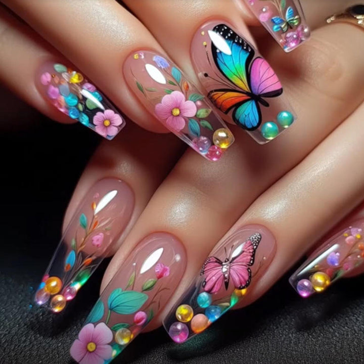 Artistic Floral Nail Art Decoration Set Stornfield