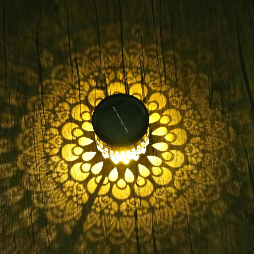 Ornate Filigree Solar Projection Table And Pathway Light Stornfield