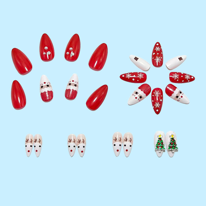 Festive art nails with Christmas motifs Stornfield 1787298489