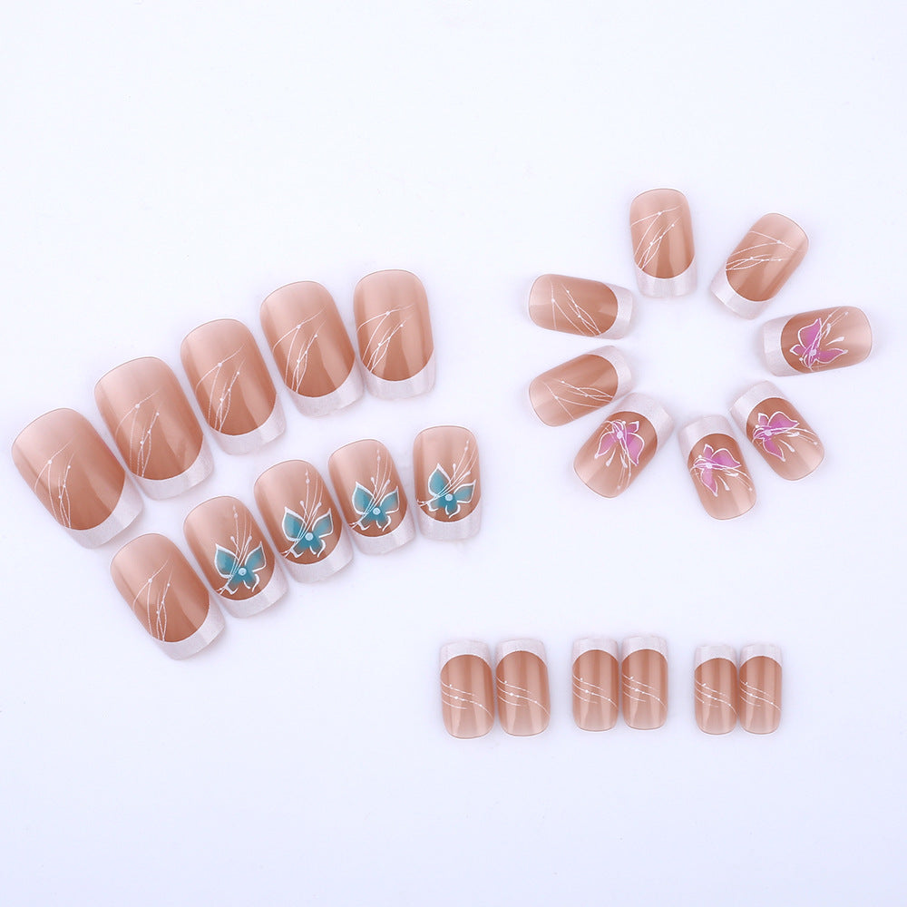 Floral Accent Press-On Nail Art Stornfield