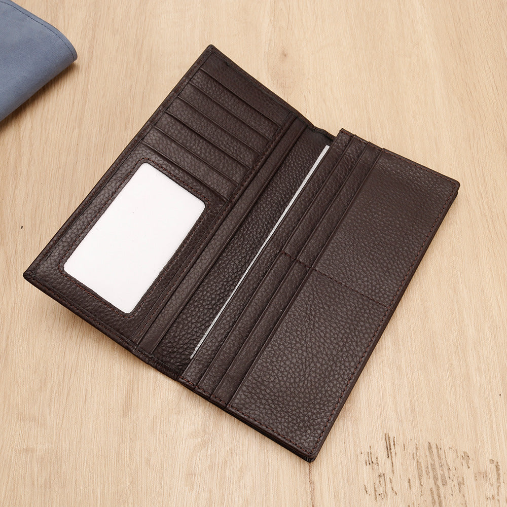 Textured Leather Long Wallet Stornfield