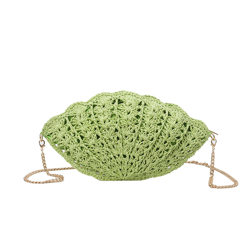 Elegant Crochet Shell-Shaped Handbag