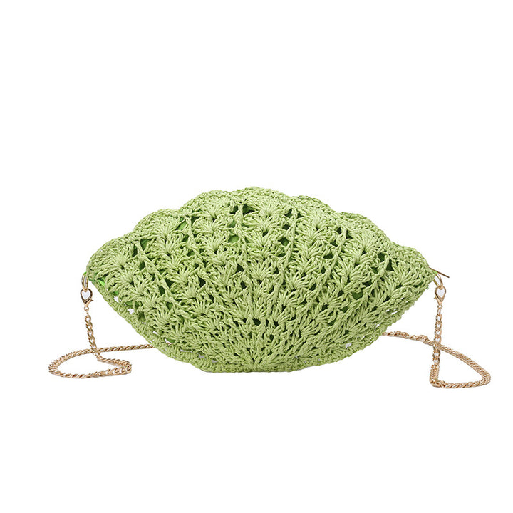 Elegant Crochet Shell-Shaped Handbag