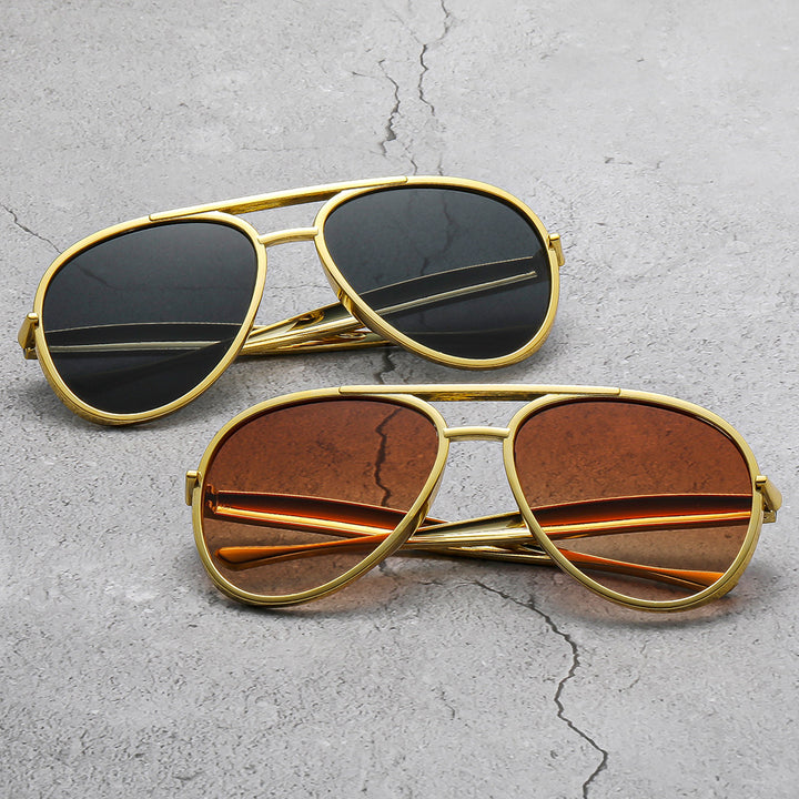 Men's Premium Metal Frame Aviator Sunglasses Stornfield