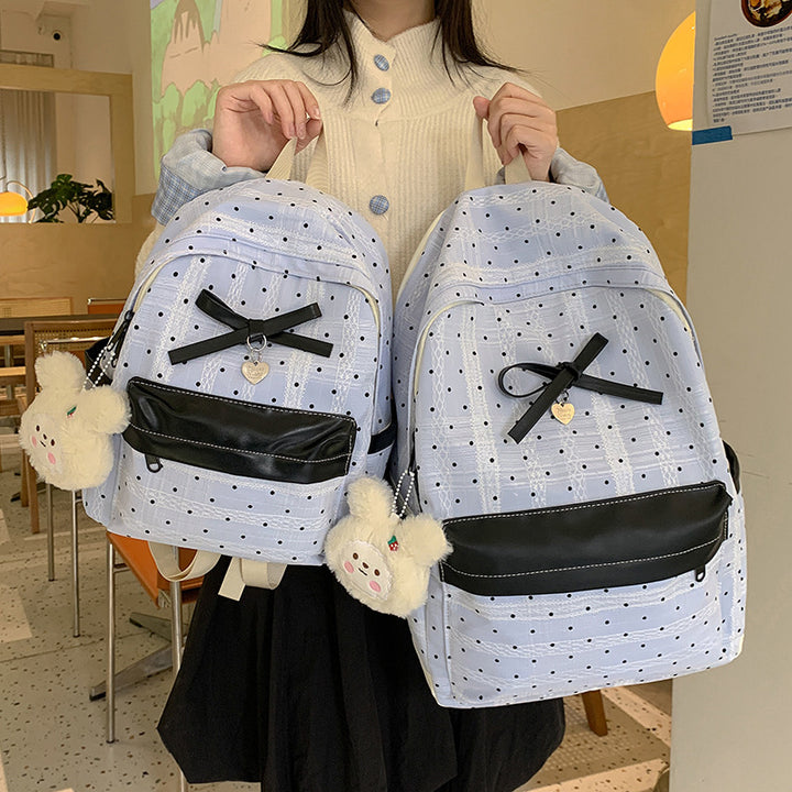 Polka Dot Patterned Mini Backpack Stornfield