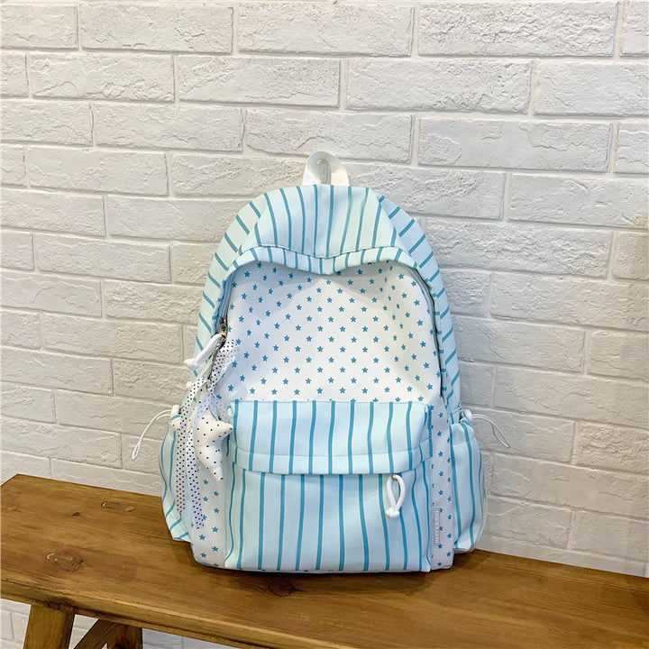 Charming Striped Patterned Backpack Stornfield