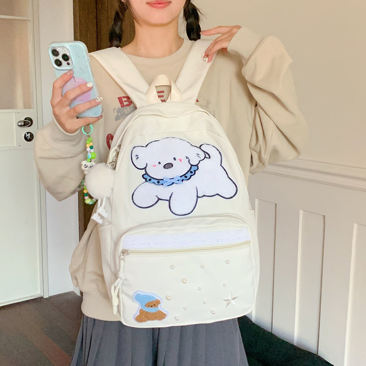 Cute Cartoon Character Print Backpack Stornfield