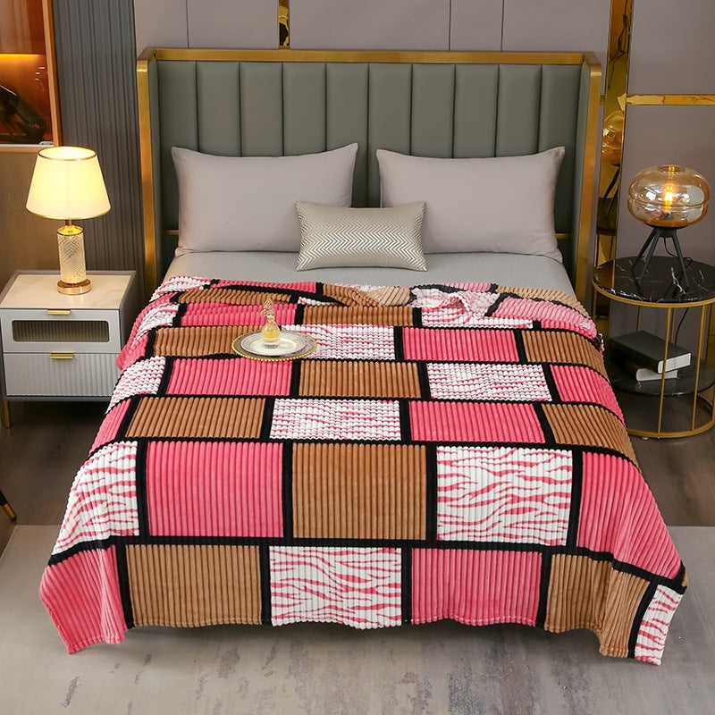 Decorative Fleece Throw Blanket