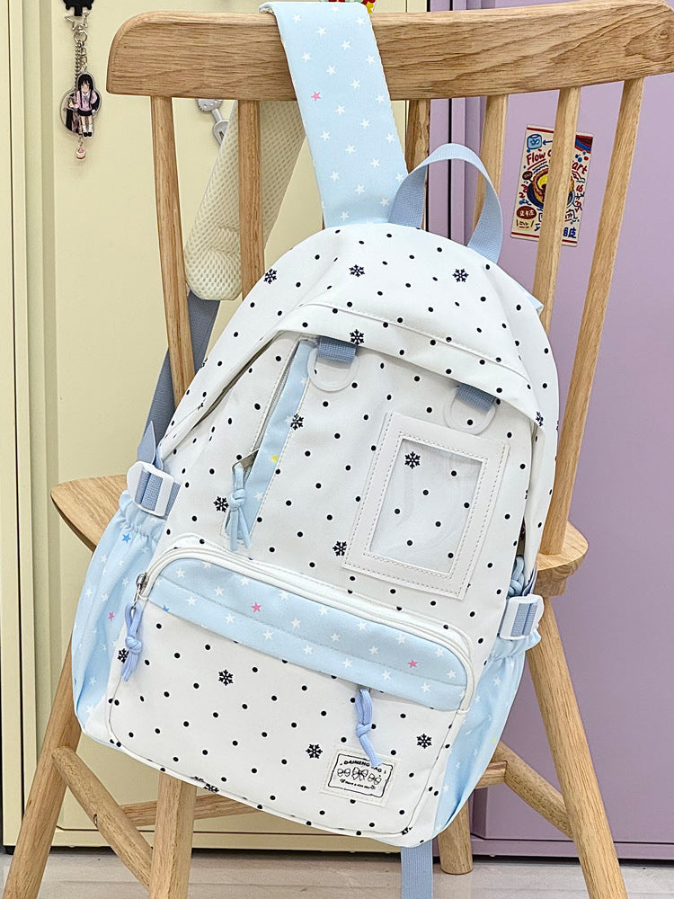 Casual Snowflake Print Backpack Stornfield