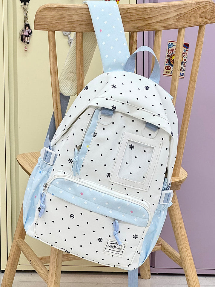 Casual Snowflake Print Backpack Stornfield