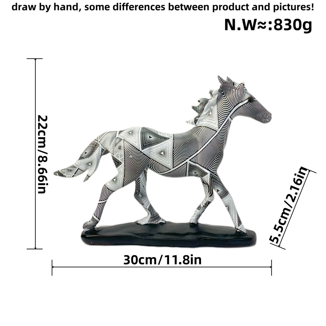 Artful Running Horse Sculpture Stornfield