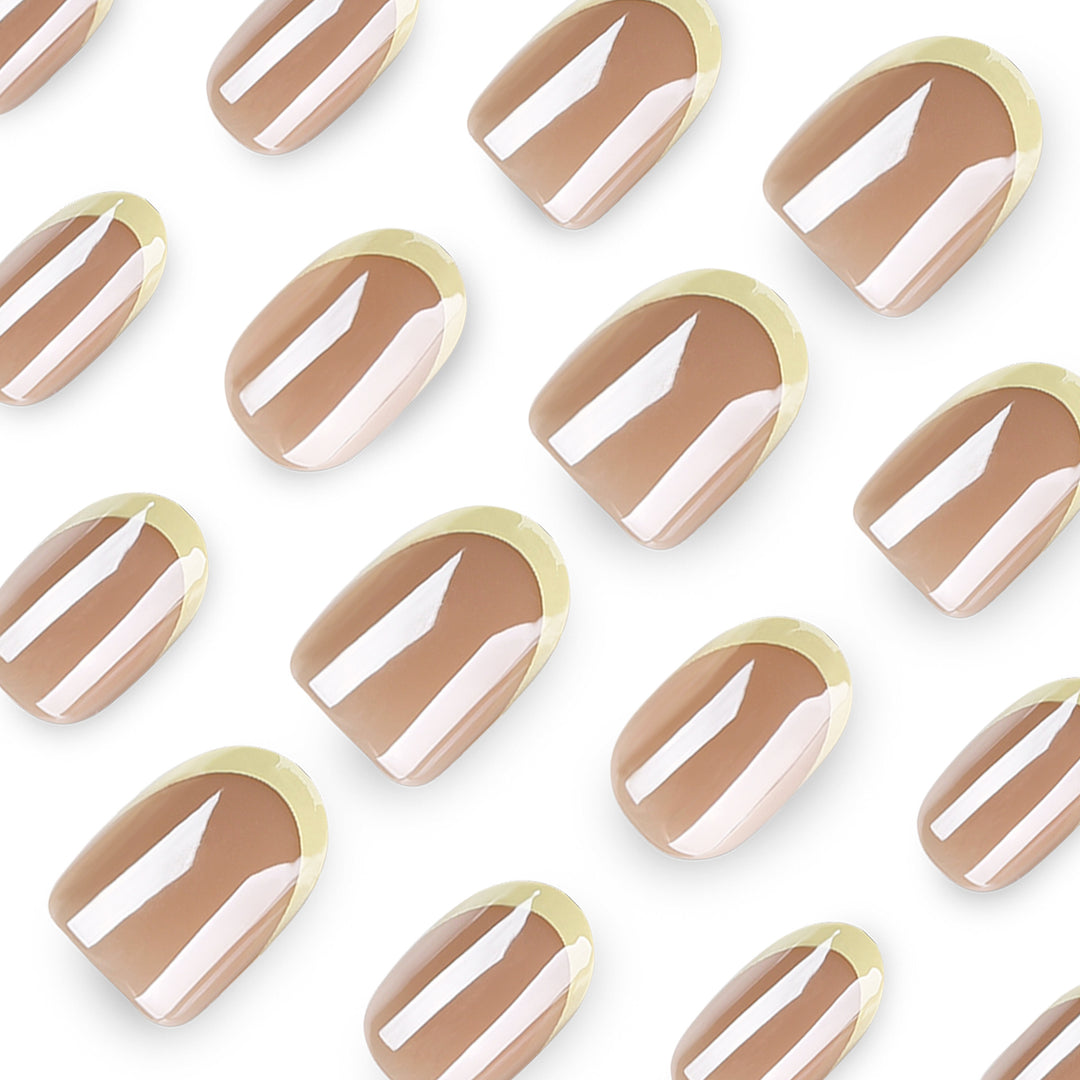 Elegant Nail Art with Translucent Gradient and Precise French Tip Stornfield