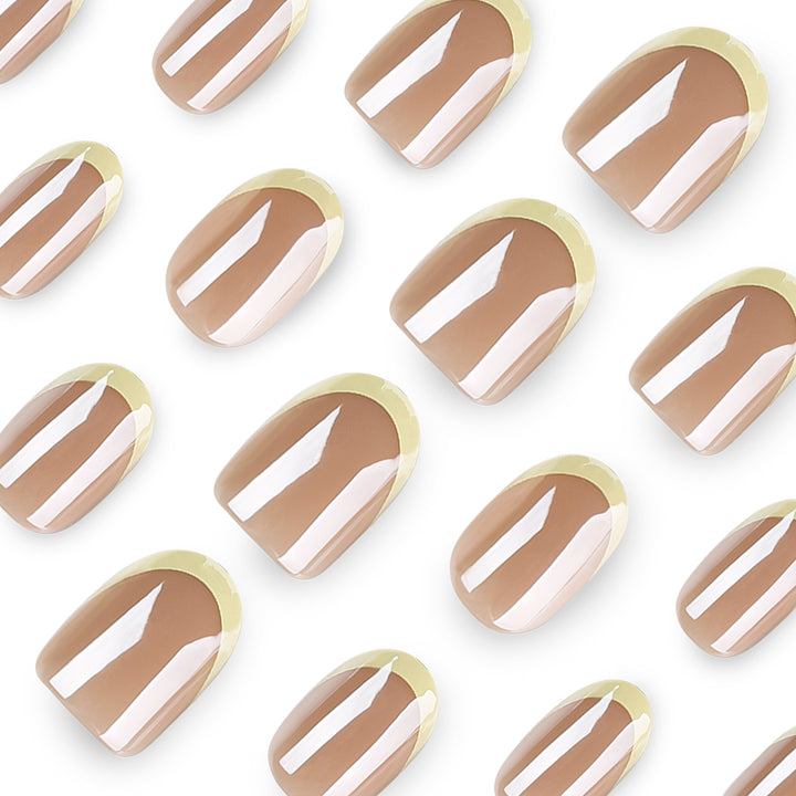 Elegant Nail Art with Translucent Gradient and Precise French Tip Stornfield