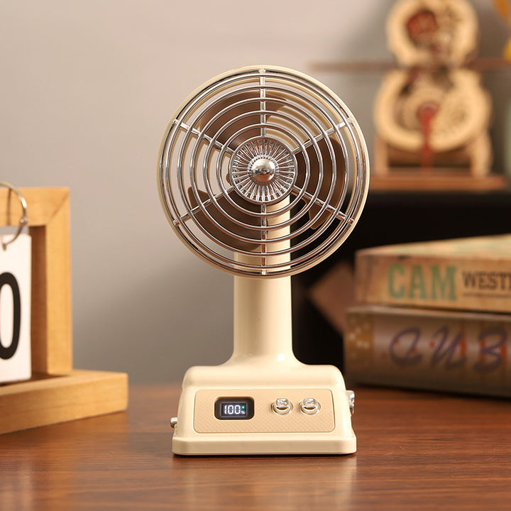 Women's Portable Table Fan with Digital Control and Flexible Tilt Stornfield