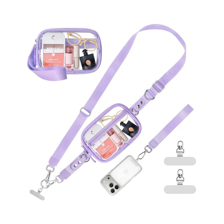 Compact shoulder bag with transparent card pocket Stornfield