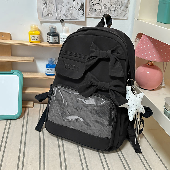 Stylish Bow-Embellished Backpack Stornfield 1791205748