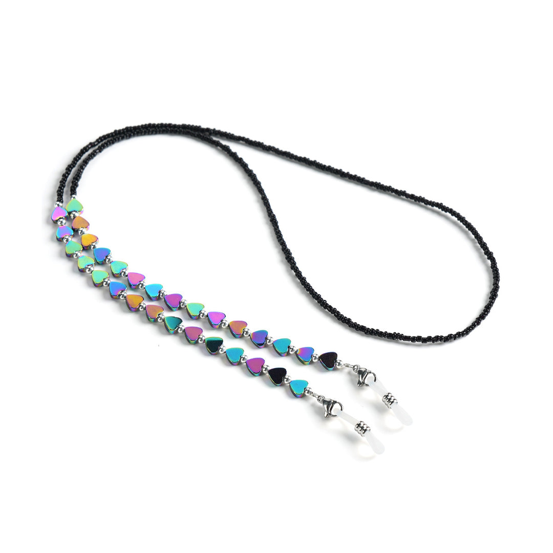 Heart-Shaped Beaded Eyewear Chain Stornfield