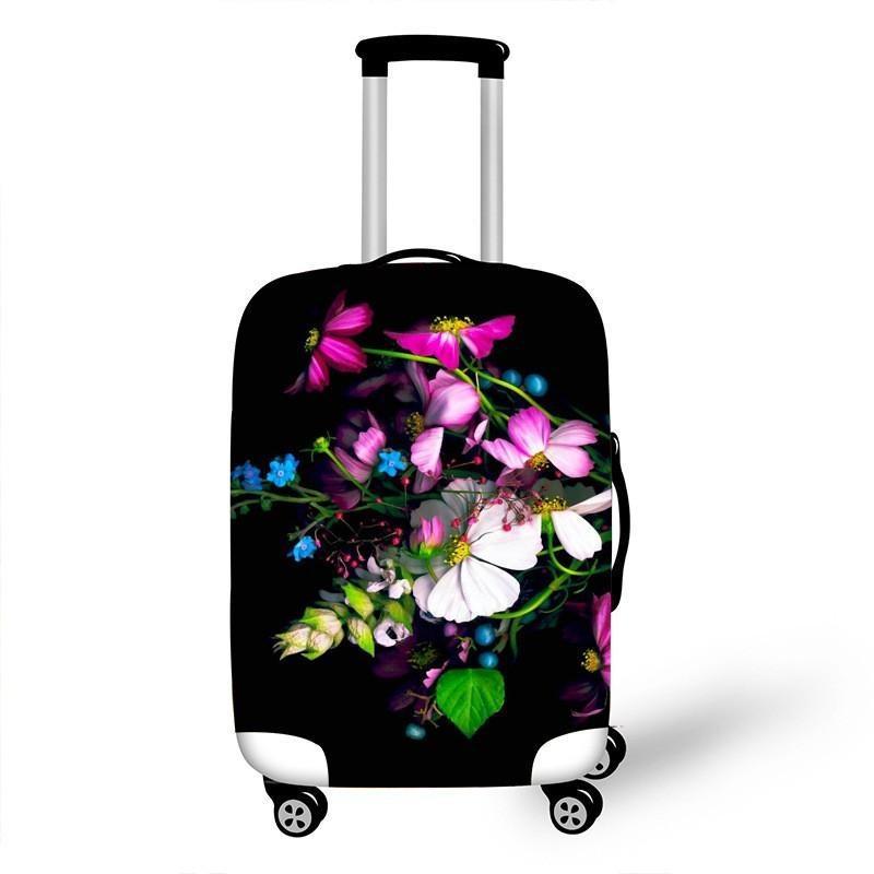 Women's hardshell travel suitcase with floral design Stornfield