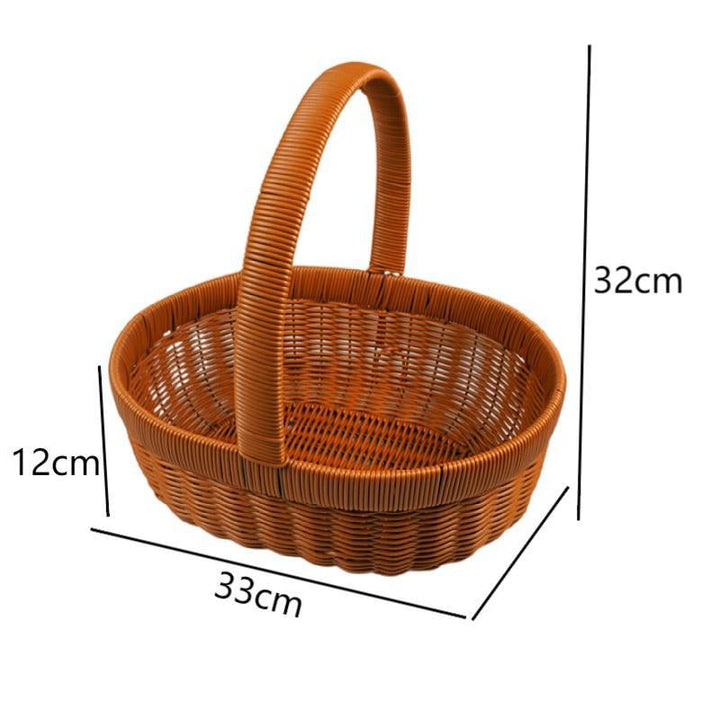Handwoven Natural Storage Basket Stornfield