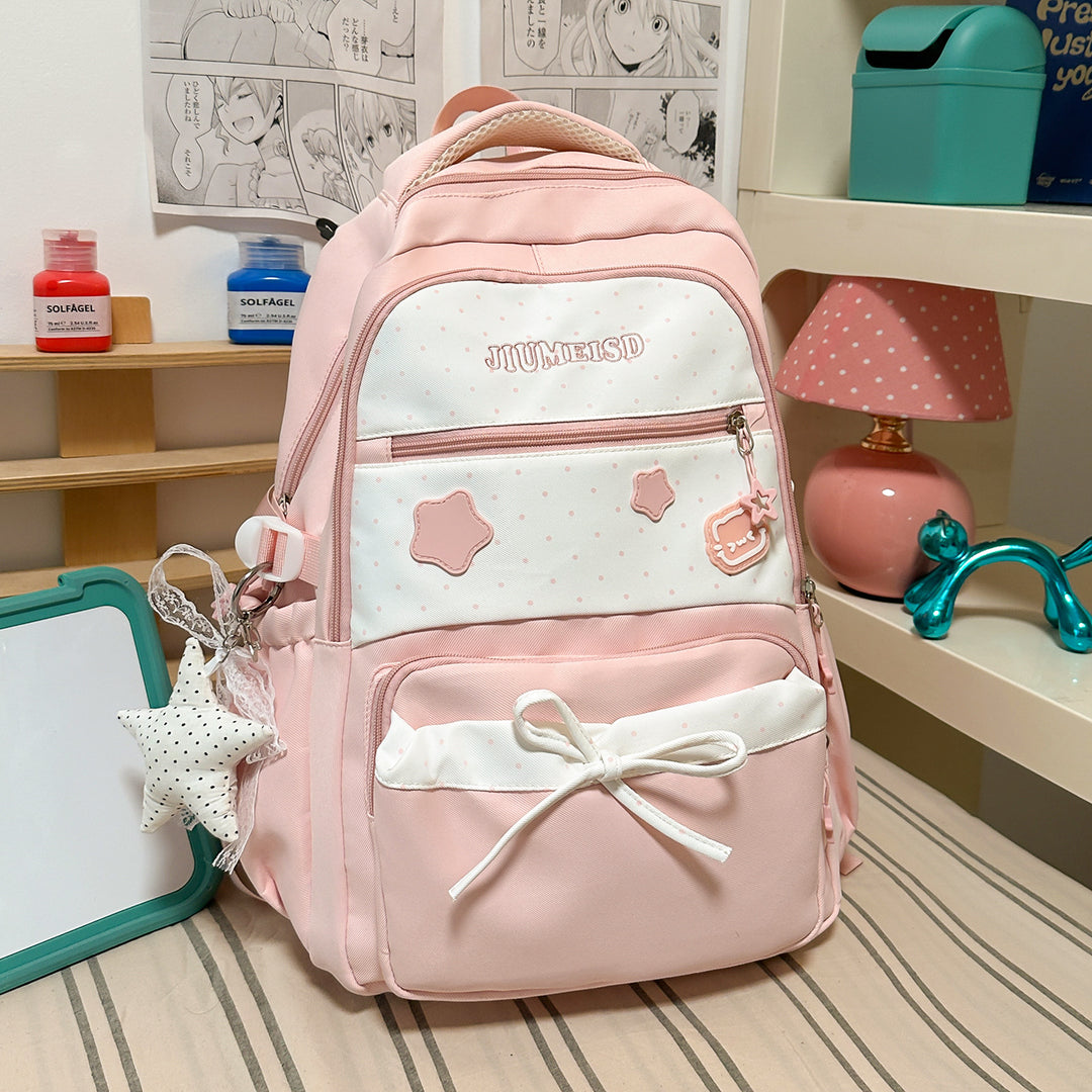 Charming Decorative Star-Embellished Backpack Stornfield