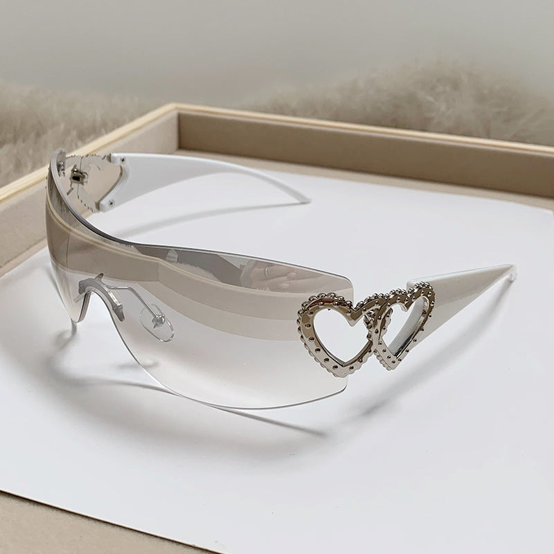 Ladies Designer Sunglasses with Luxurious Heart Accent Stornfield