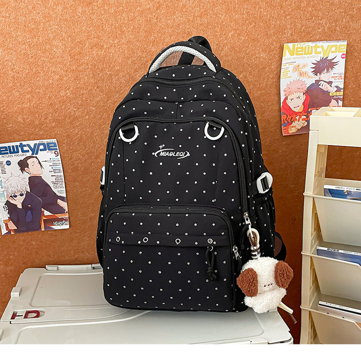 Stylish Multi-Pocket Backpack with Cute Accessories Stornfield