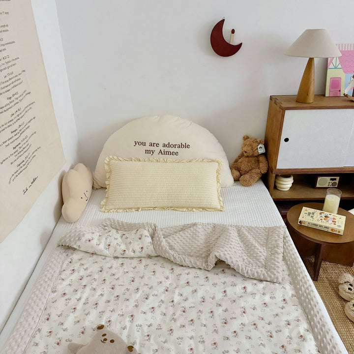 Reversible Minky Dot Plush Baby Blanket