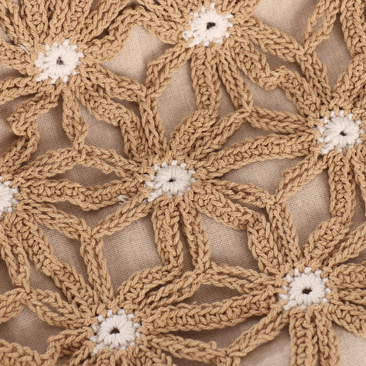 Handcrafted flower pattern shopper bag Stornfield