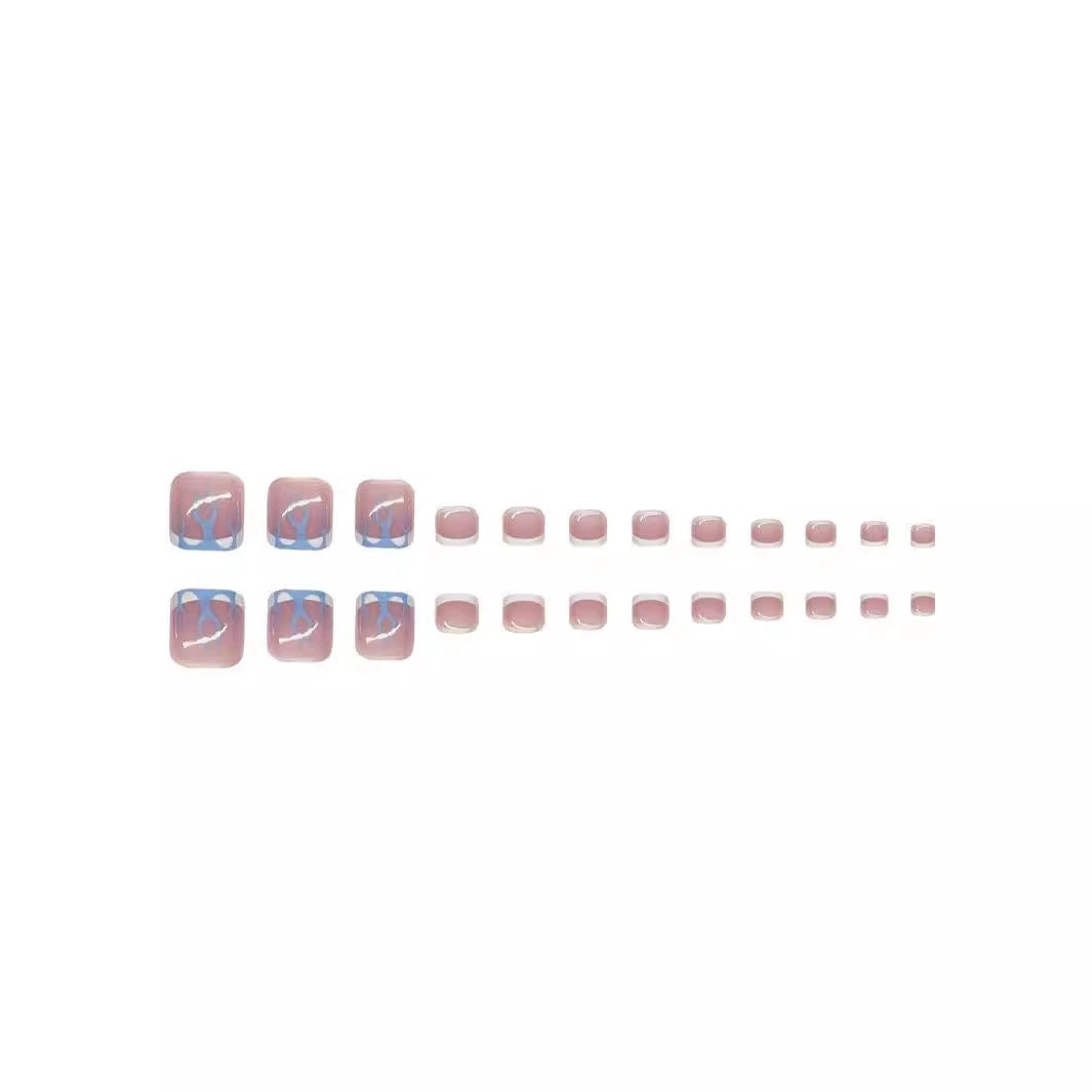 Decorative 3D Press-On Toenail Art Stornfield