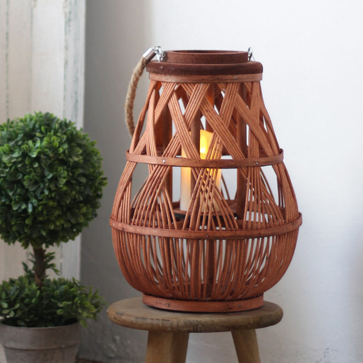 Handmade Rattan Lantern Stornfield