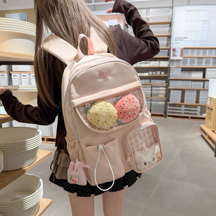 Functional Gingham Print Backpack Stornfield