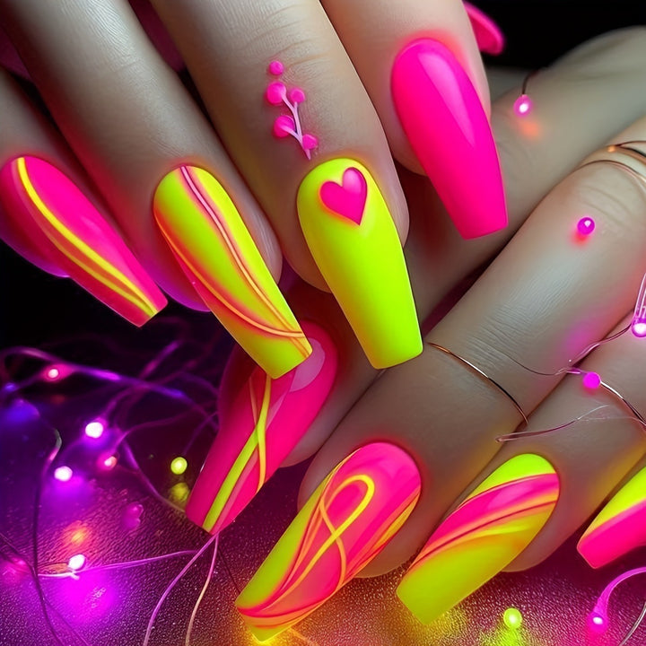 Creative Neon Nail Art Stornfield