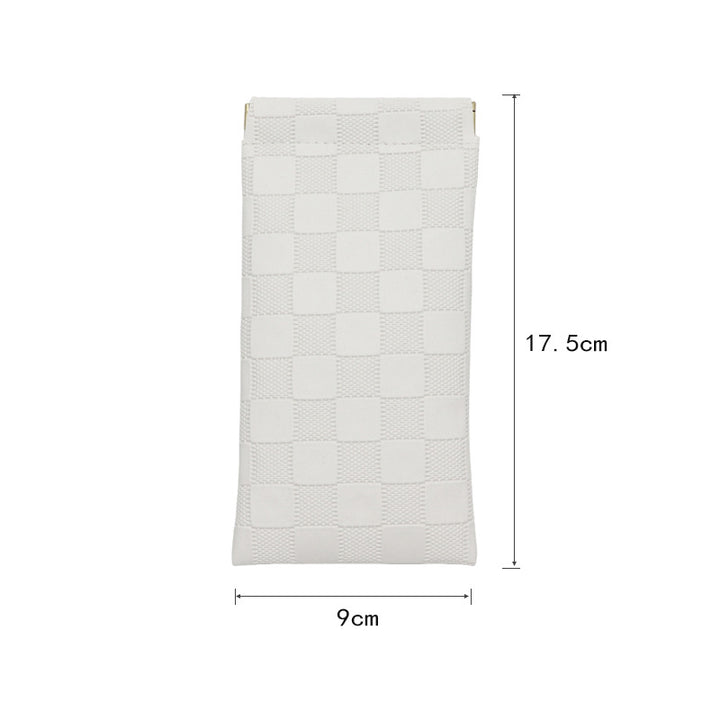 Fashionable Checkered Pouch Stornfield