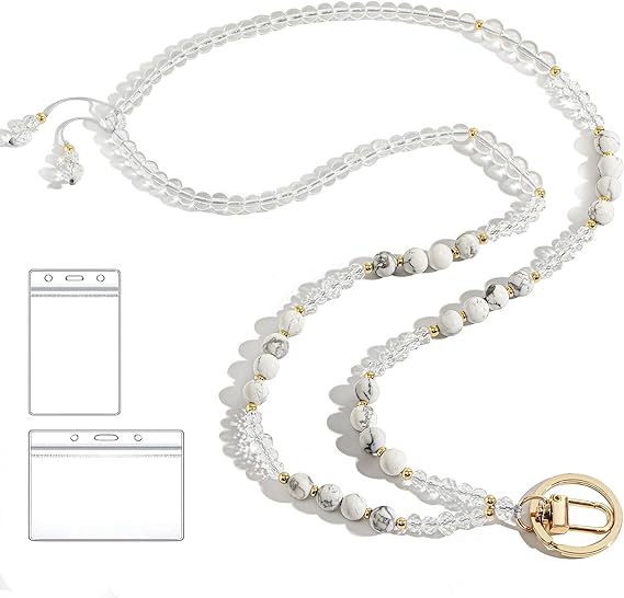 Beaded Lanyard with Retractable ID Holder Stornfield