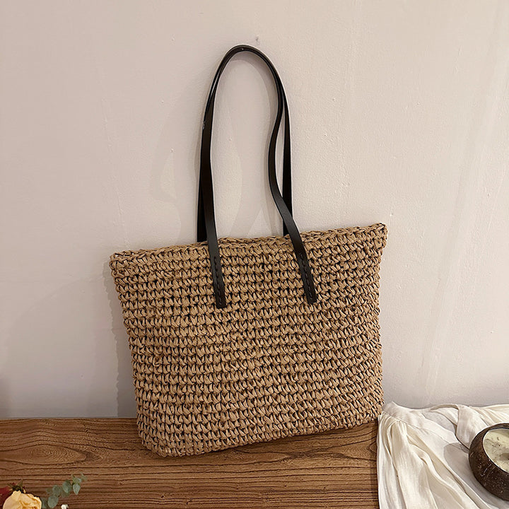 Handwoven Straw Tote Bag