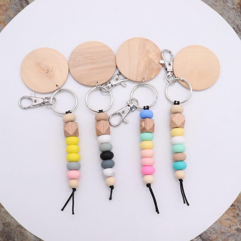 Decorative Wooden Beaded Keychain Stornfield