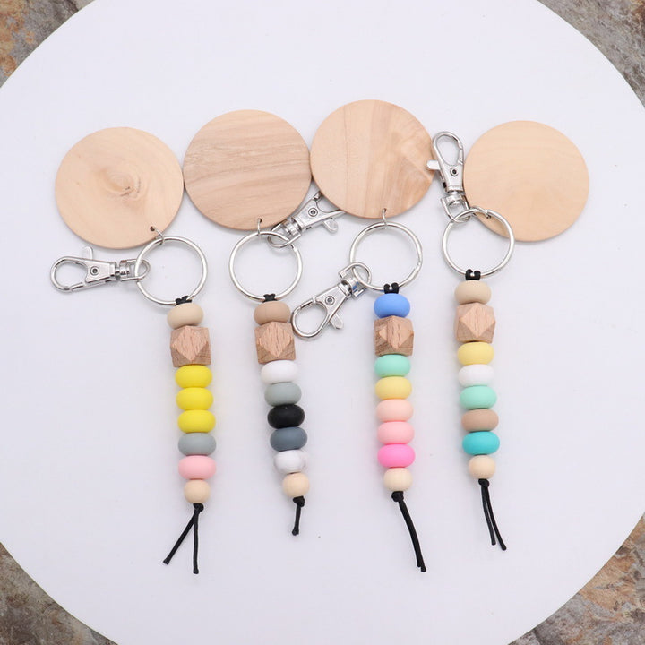 Decorative Wooden Beaded Keychain Stornfield