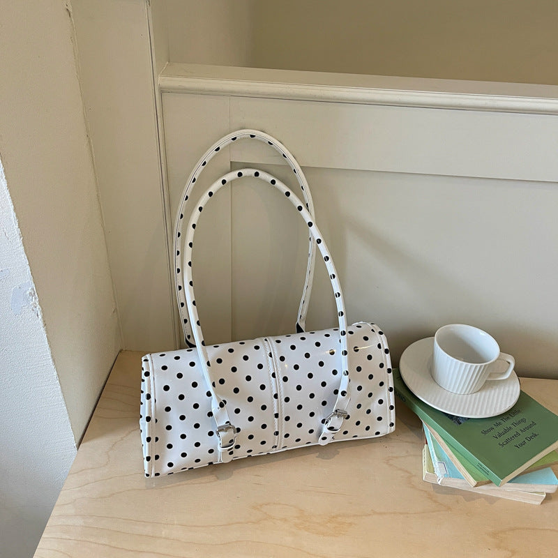 Polka Dot Handheld Satchel Bag