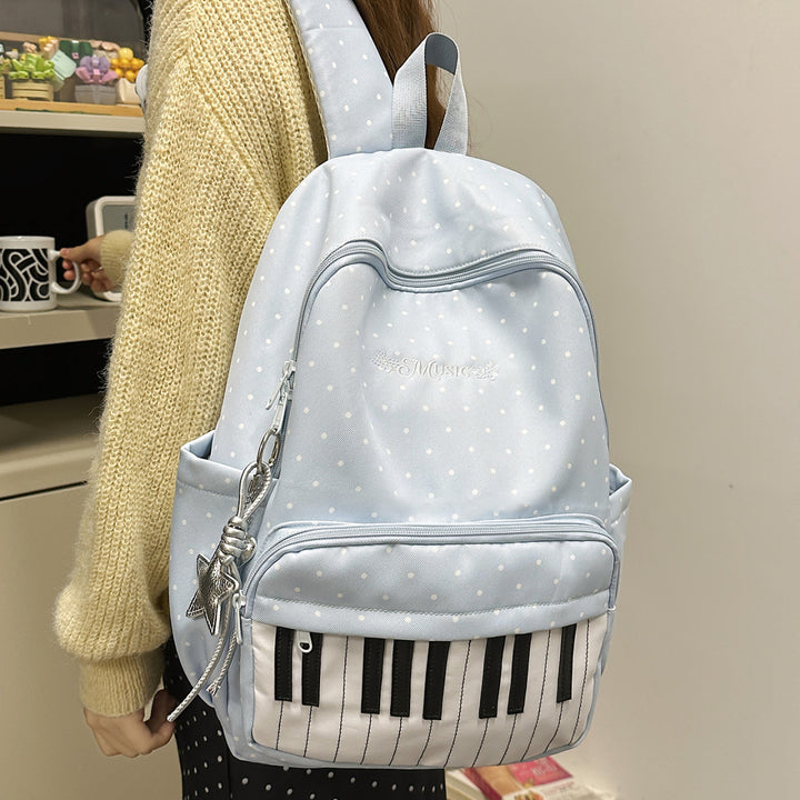 Musical-Themed Polka Dot Backpack Stornfield