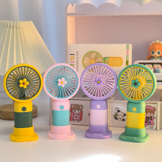 Ladies Portable Handheld Fan with Creative Flower Design Stornfield