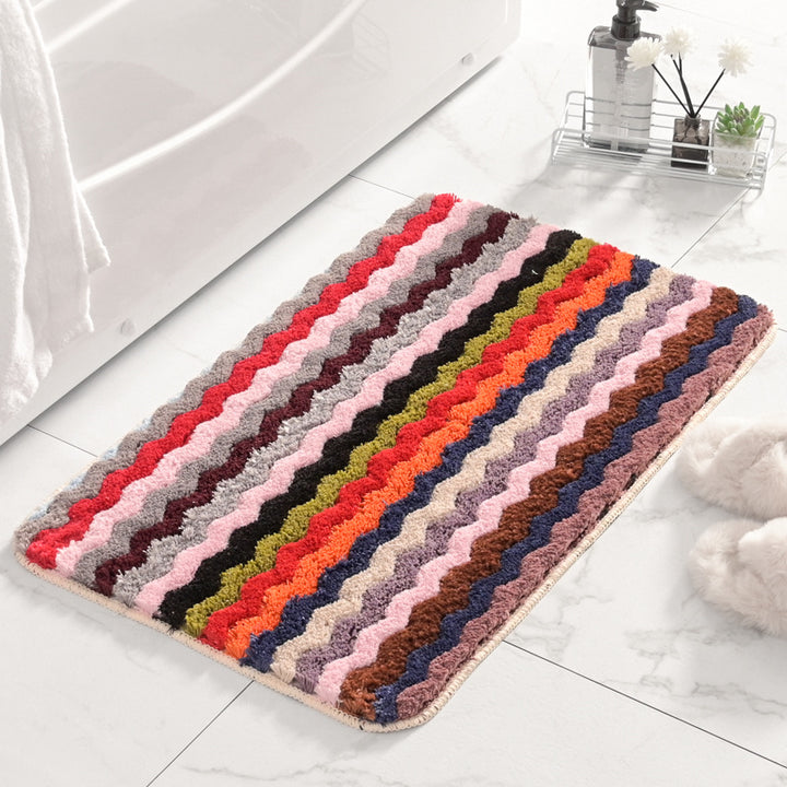 Fringed Chevron Bath Mat Stornfield