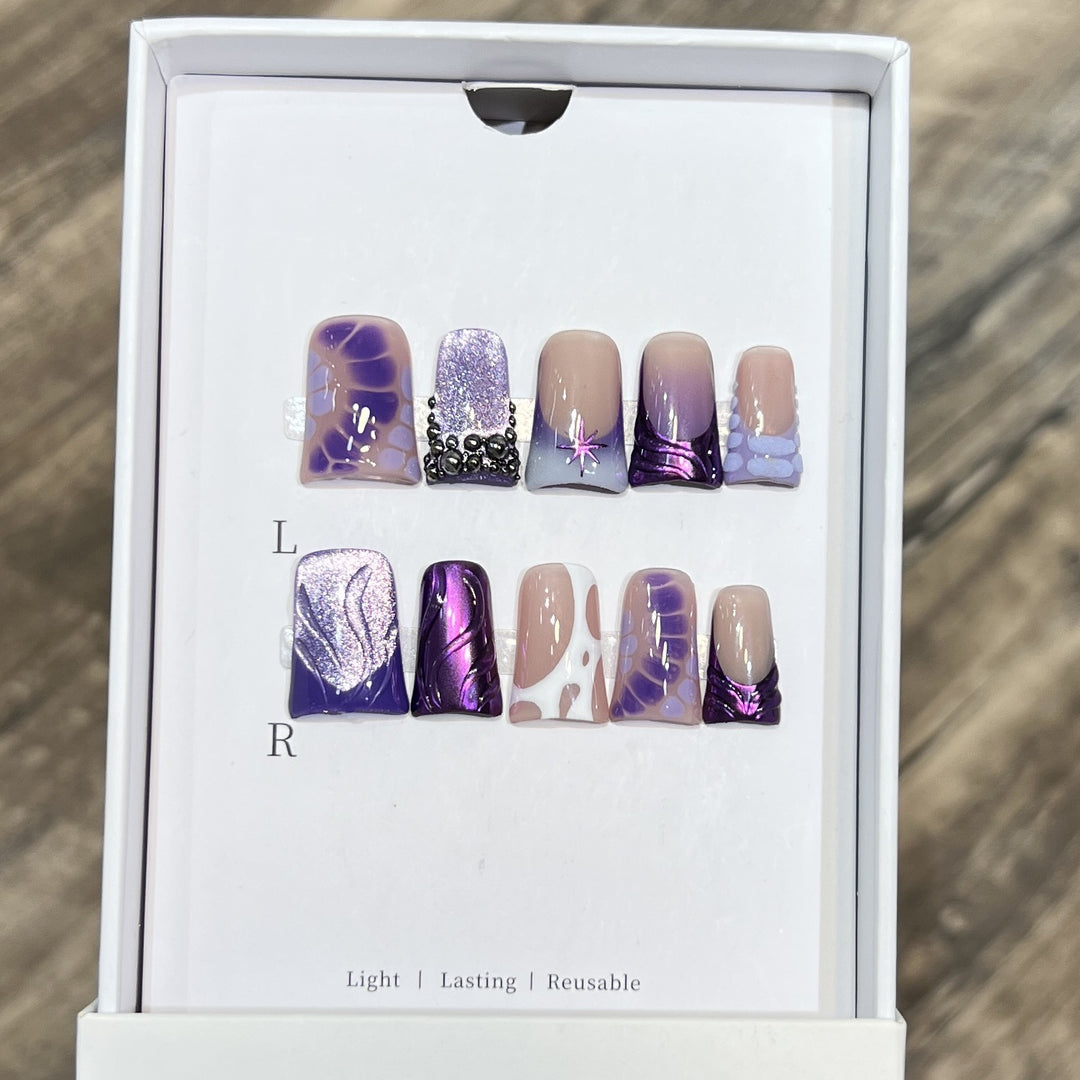 Reusable Press-On Nail Set Stornfield