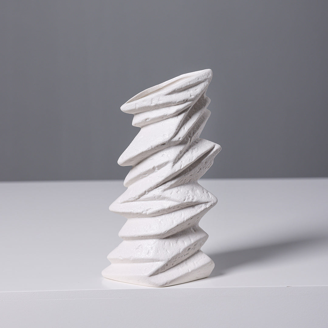 Abstract Textured Ceramic Sculpture Stornfeild