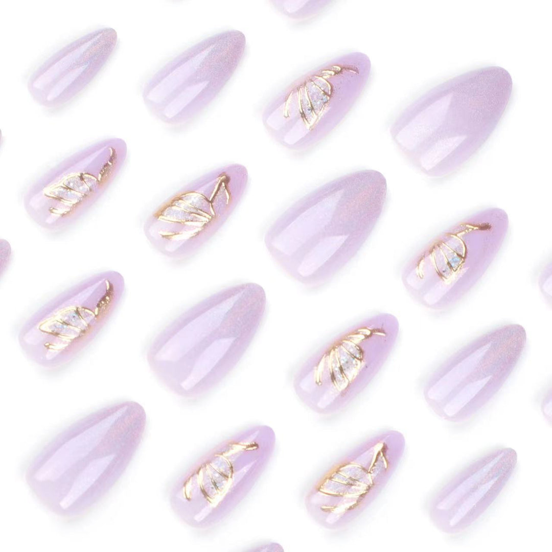 Elegant Decorative Press-On Nails