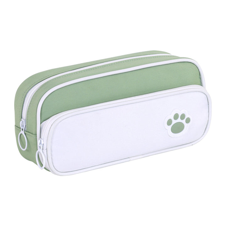 Pencil case with double compartment design and playful paw print motif Stornfield