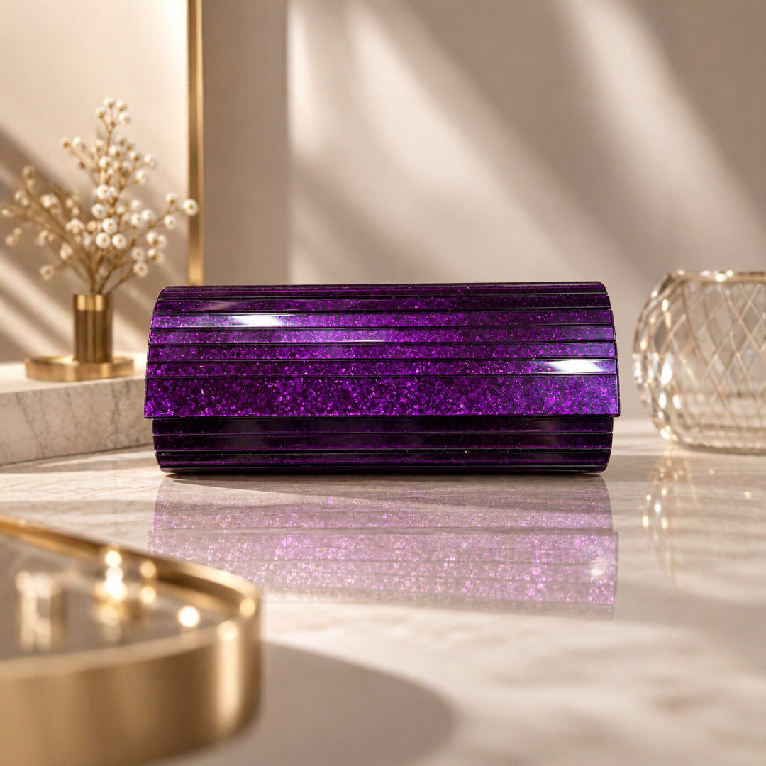Glamorous Glitter Twist Clutch