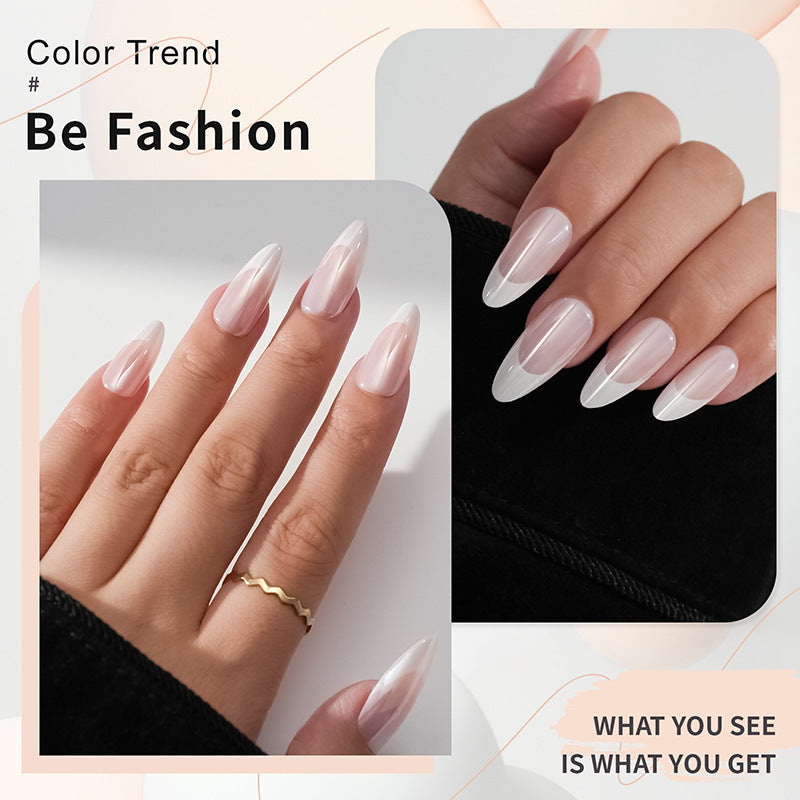 Artificial Nail Tips with Elegant French-Tip Design Stornfield