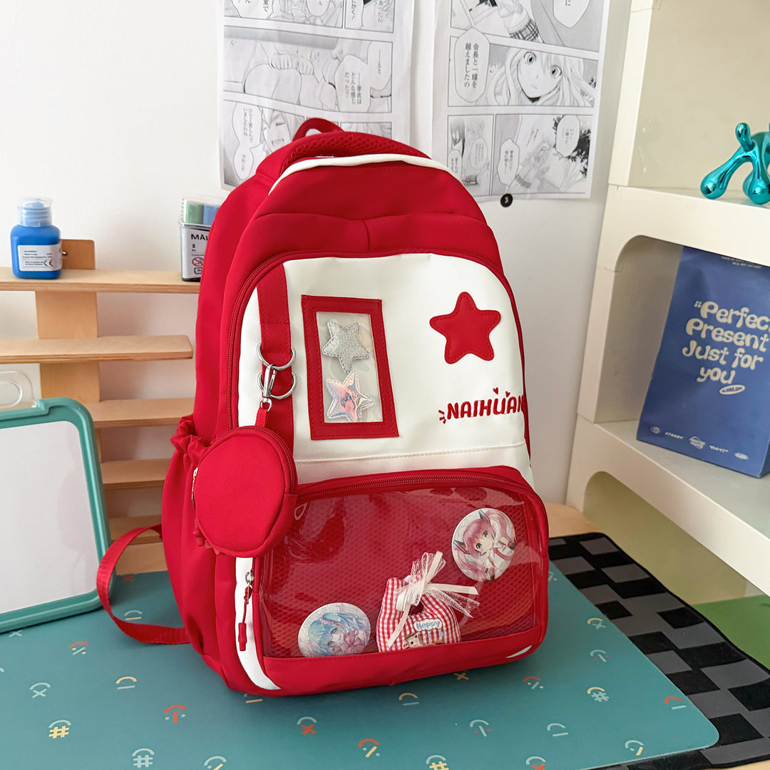 Stylish Star-Embellished School Backpack Stornfield 1791205030