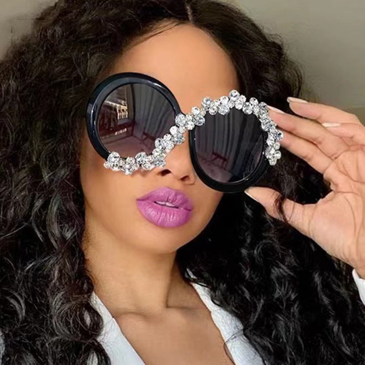 Ladies Glamorous Sunglasses with Rhinestone Applications Stornfield