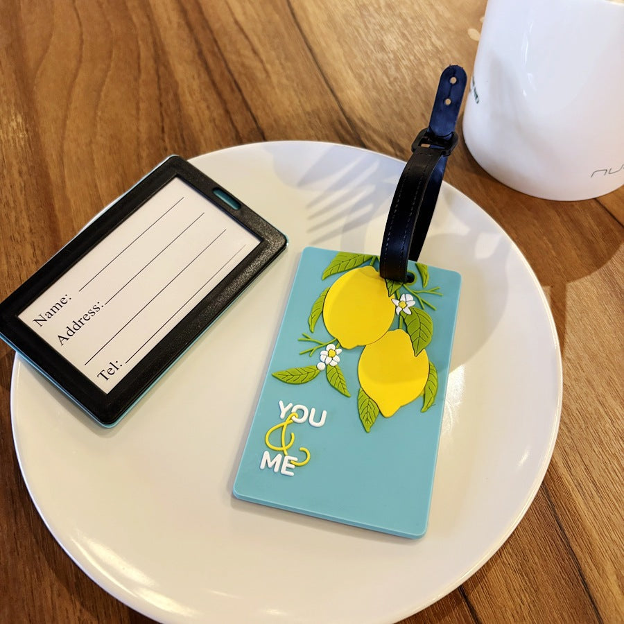 Lemon-Themed Travel Luggage Tag Stornfield